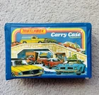 1978 Vintage Matchbox Carry Case Original Blue Trays holds 24 Models Diecast Lot