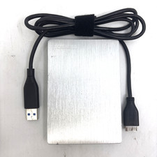 TOSHIBA Silver Hard Drive DTD210 CANVIO SLIM 1TB External USB Portable