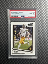 2018 Panini Score #350 Josh Allen BUFFALO BILLS RC ROOKIE PSA 10 GEM MINT