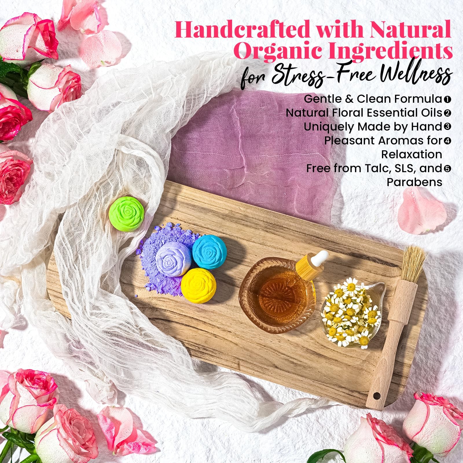 Bath Bomb Gift Set for Women – 10 Pack Handmade with Natural Essential Oils, ... thumbnail 2