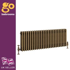 Brass Traditional 3 Column Radiator Horizontal Vertical Central Heating Rad