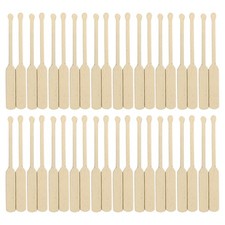 100 Pcs Mini Beach Wooden Paddles for Miniature Landscaping and Decoration