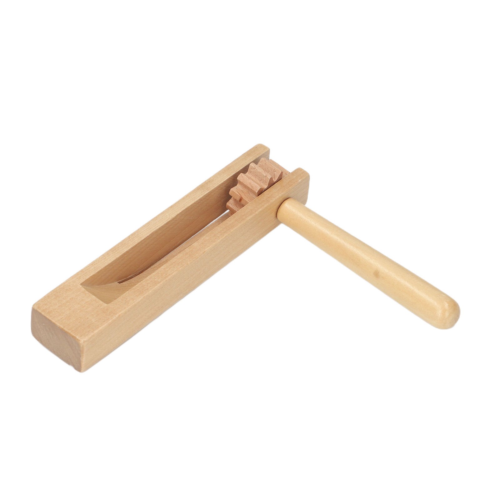 Wooden Ratchet Noise Maker Orff Hand Noisemaker Rattle Instrument Toy