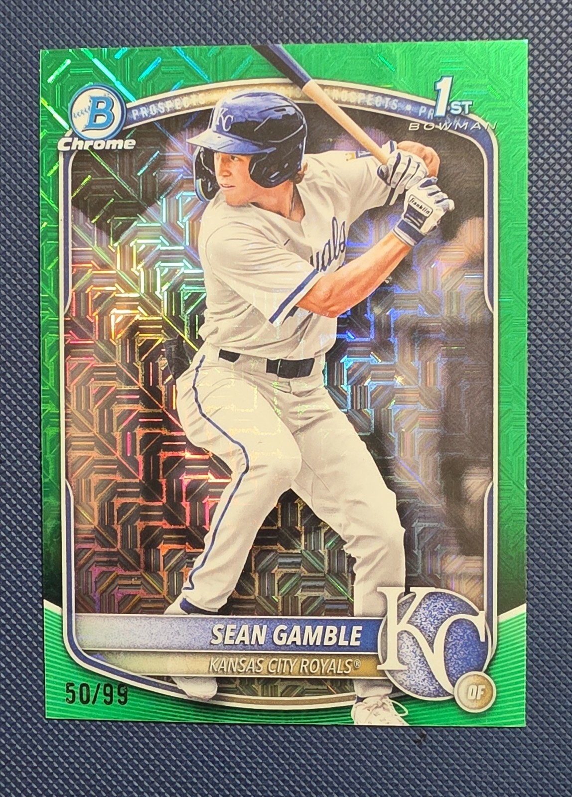 2025 Bowman Draft - Chrome Sean Gamble #BDC-178 Green Mojo Refractor /99 (RC)