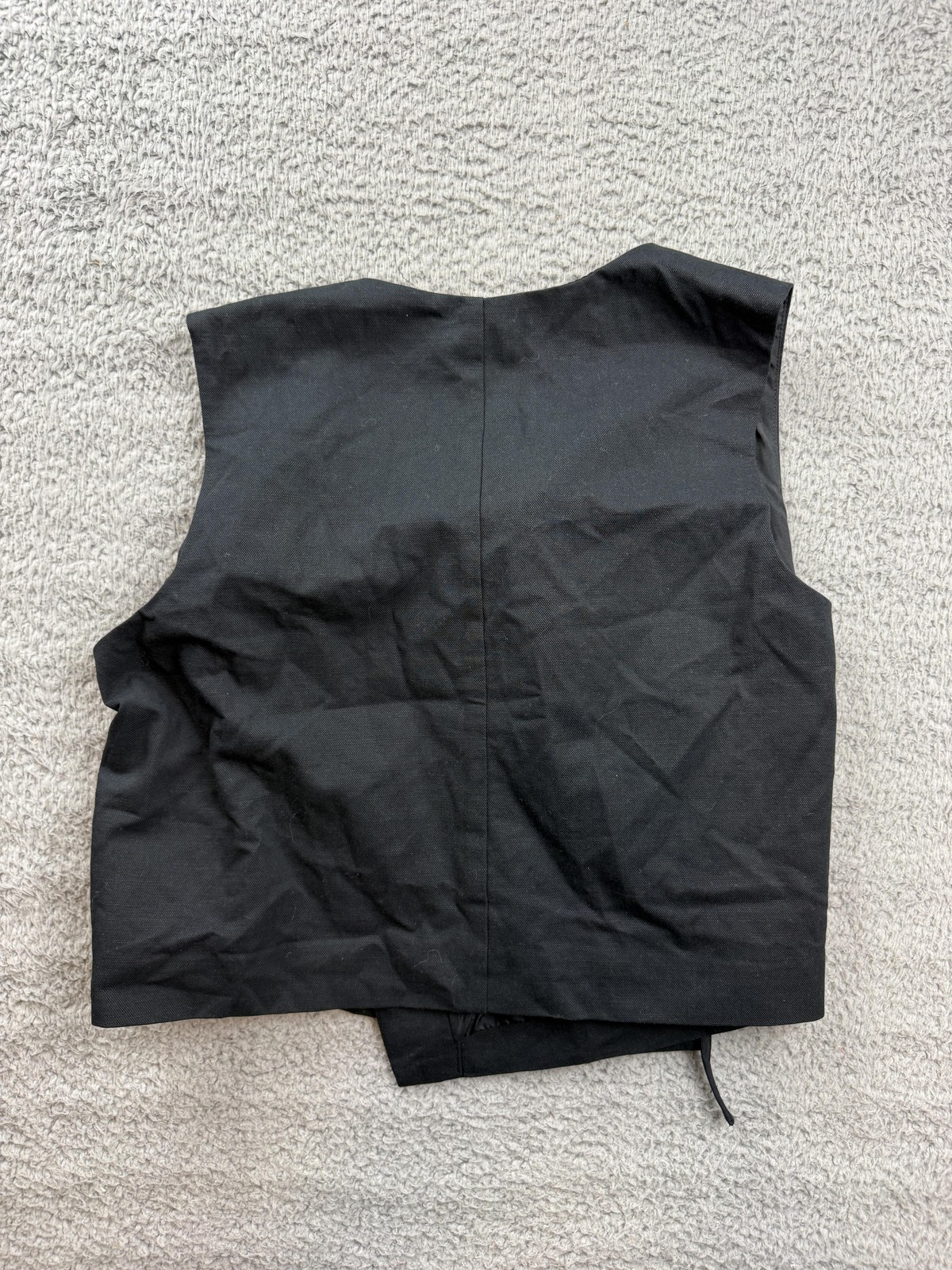 Future Collective Shirt Womens Medium Black Wrap Top Sleeveless V Neck Side Tie