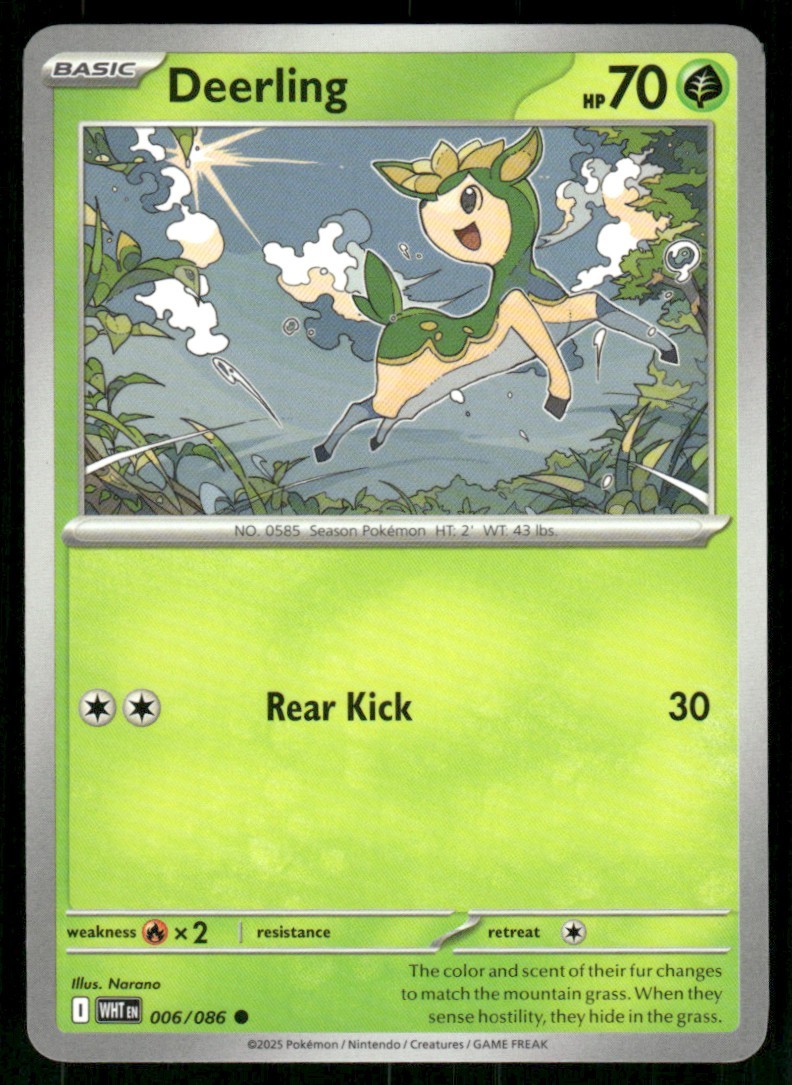 2025 Scarlet & Violet Series - White Flare Deerling Common #6