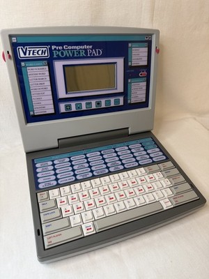 Vtg 1990s VTECH Pre Computer Power Pad Kids Laptop - Educational - Tested/Works