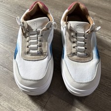 Hey Dude Women's Hudson Lift Colorblock Sneakers Platform Shoes Size 7 Comfort