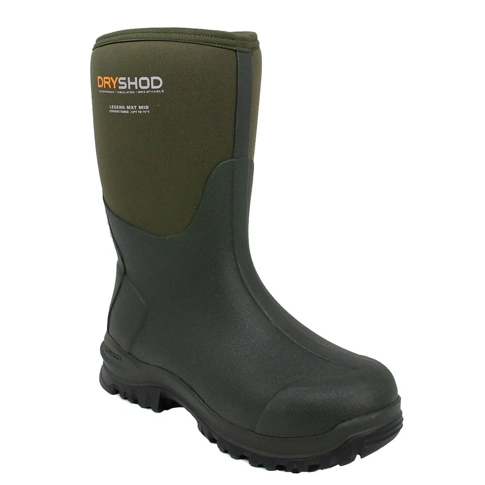Dryshod Legend MXT Mid Moss/Grey Waterproof Boots (LGX-MM-MS-M)