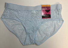 MAIDENFORM Pure Comfort Stretch Lace Blue Brief Panty Womens S/5 NEW