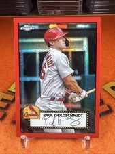 2021 Topps Chrome 1952 Redux Paul Goldschmidt Red Refractor /70