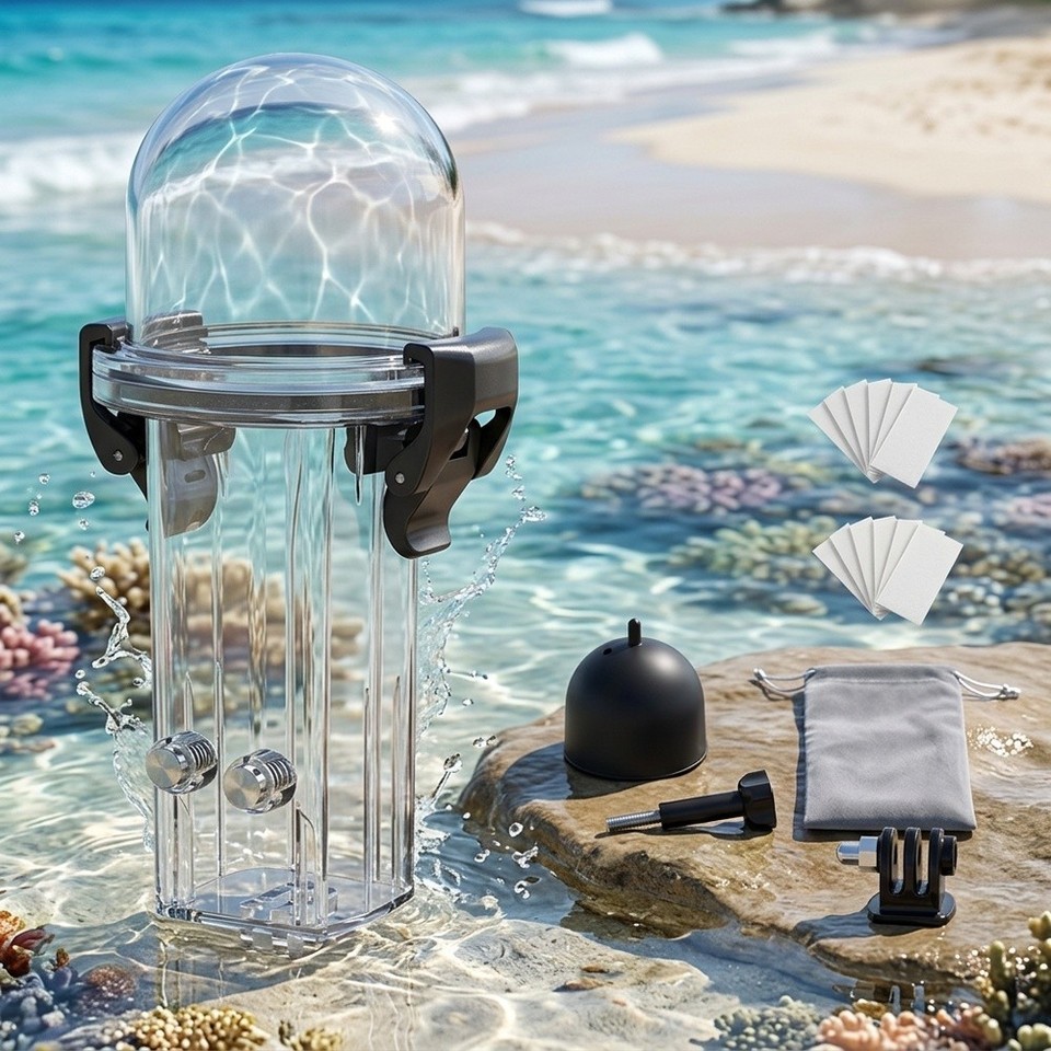 For DJI Pocket 4 Underwater Case - Transparent PC Waterproof Protective ...