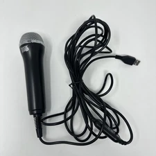 Guitar Hero Rock Band Microphone Xbox 360 PS3 Wii Black Logitech E-UR20 Tested