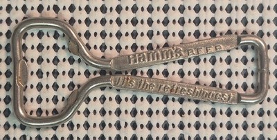 Vintage 2 Sided Hamm's Beer *It's The Refreshingist'' ''Sky Blue Water'' EXC COND!