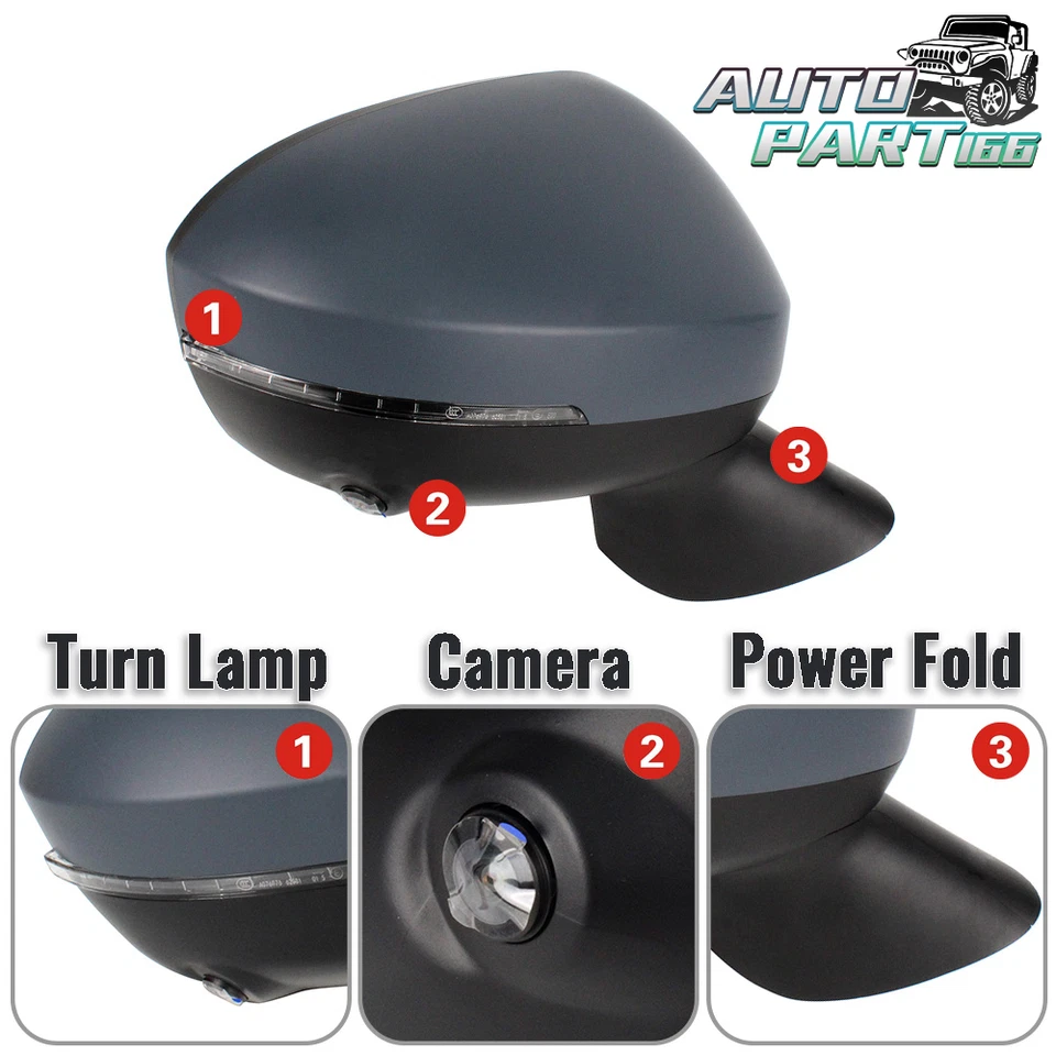 Espejo retrovisor de 10 pines con cámara lado derecho para Mitsubishi Outlander PHEV 2022-2024 Primer Foto 2 de 4