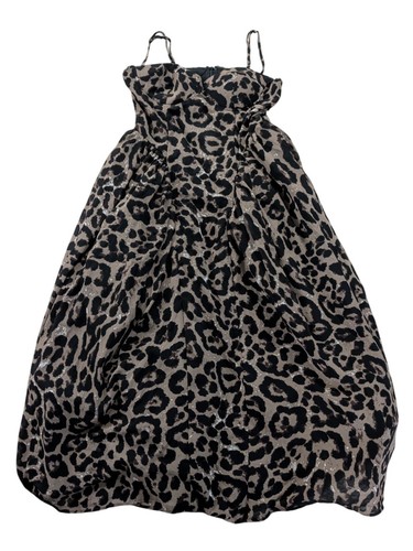 Fashion Nova L Haven't Met You Leopard Maxi Dress Mob Wife Pleated Animal Print