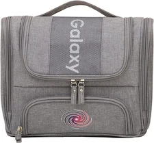 Toiletry Bag Travel Organizer for  Shaving Cosmetic Makeup Hanging Portable Grey