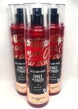 BATH AND BODY WORKS PARIS AMOUR BODY MIST 8 FL OZ EACH 3 PIECES 
