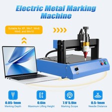 110V Electric Metal Marking Machine Dot Peen 200x150mm For Number Letter Label