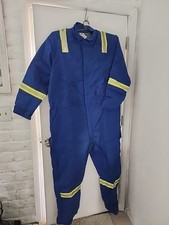 Crude RPS 54T Fire Resistant Blue Extreme Weather Insulated Coveralls Hi Vis PPE