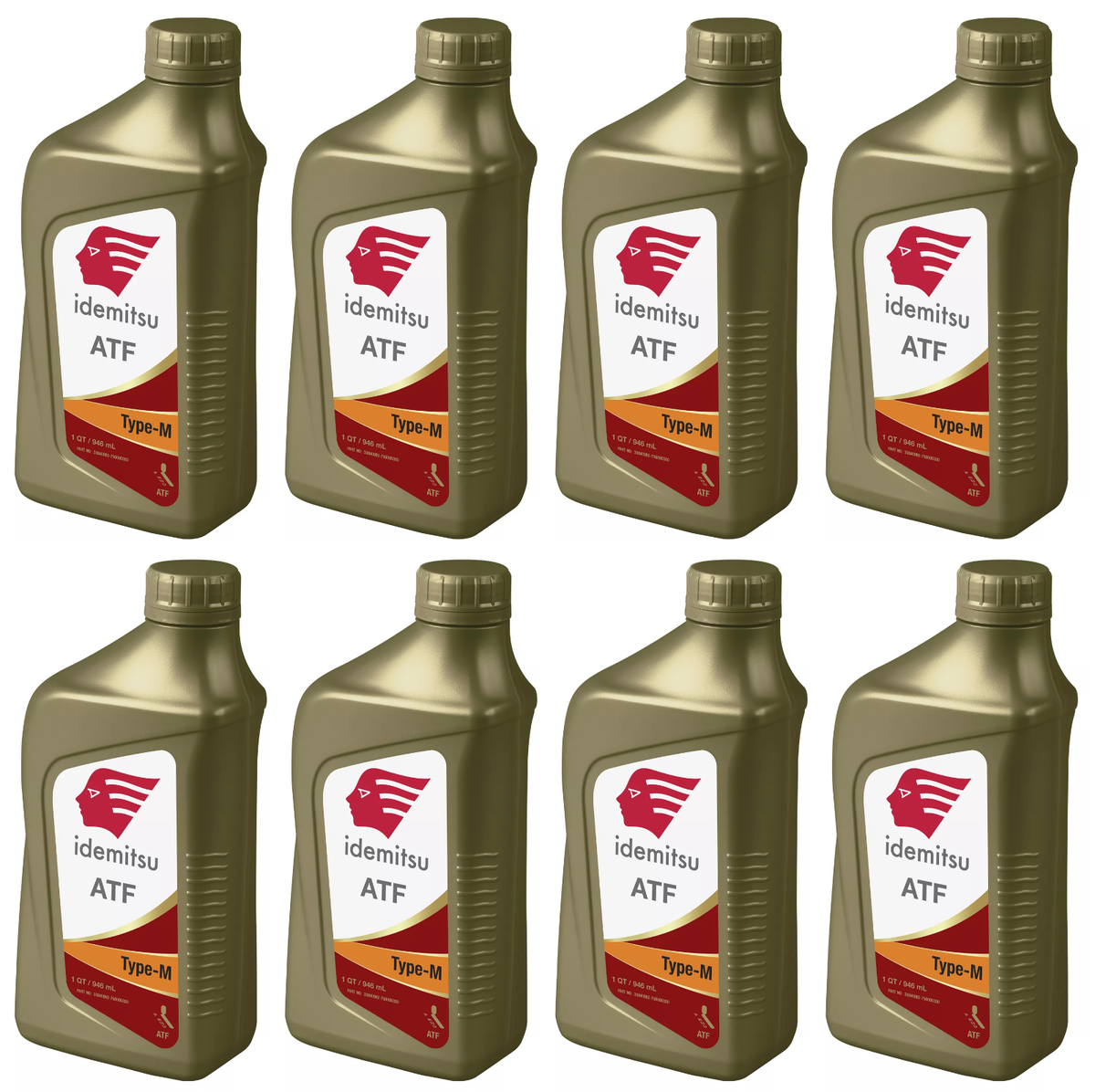 For Auto Trans Type M Fluid IDEMITSU OEM Set of 8 for Mazda M5 A/T