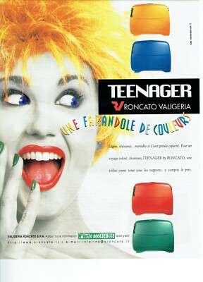 Advertising 320 1999 Valigeria Roncato Suitcases Teenage Colors
