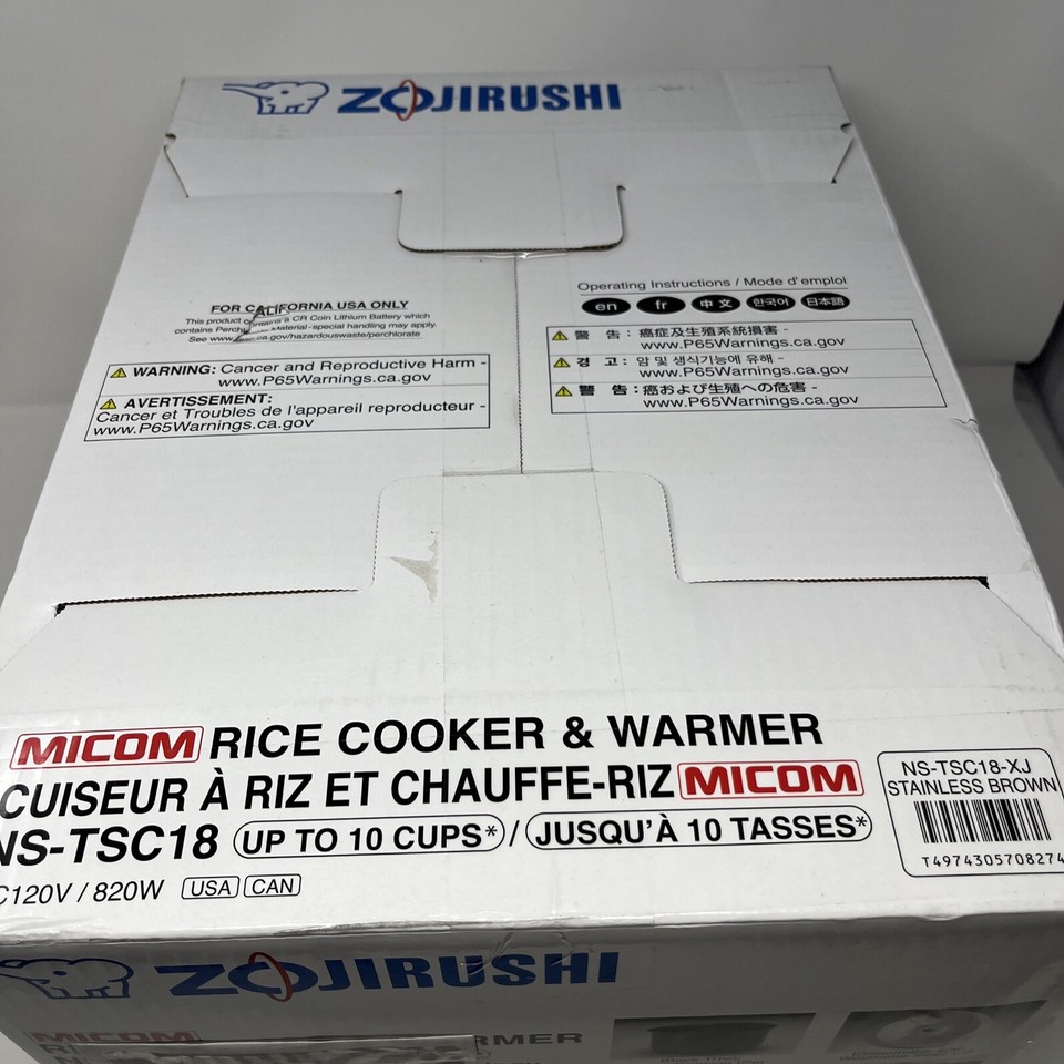 Zojirushi NSTSC18 Rice Cooker and Warmer, 10Cups 798527613802