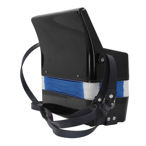 (Nero) 17 Tasti 8 Basso Piano Fisarmonica Portatile Strumento Fisarmonica con - Foto 14 di 24