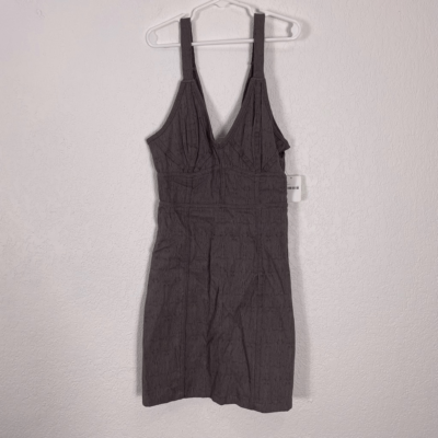 NWT Free People Grey Embroidered V Neck Mini Dress NWT Free People Grey Embroidered V Neck Mini Dress