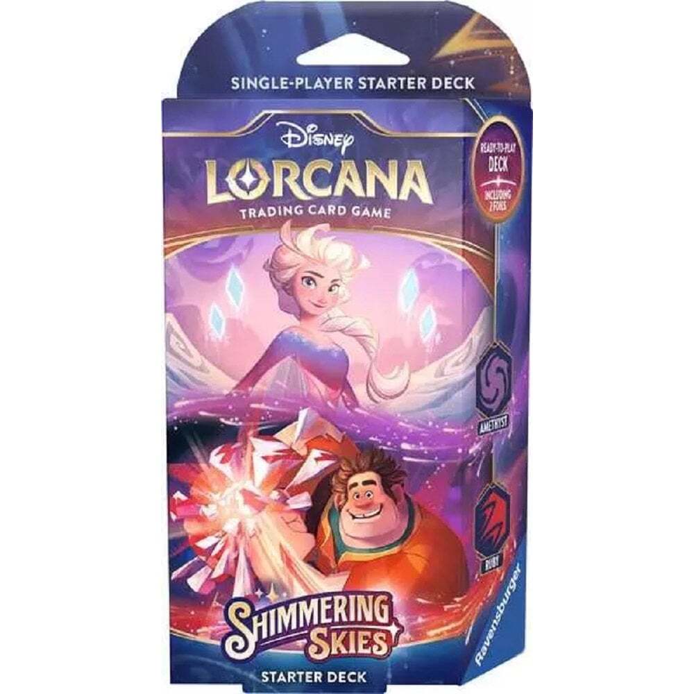 Ravensburger Disney Lorcana Tcg: Shimmering Skies - Amethyst & Ruby - Single-Player Deck - Image 4