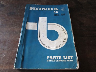 Honda PC 50 PC50 1967  Parts List Teile-Katalog Teilekatalog