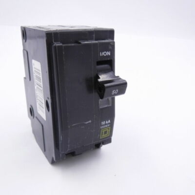 Square D 2-Pole Standard Trip Indoor Circuit Breaker 50A 120/240V, 1.48 W x 3.5