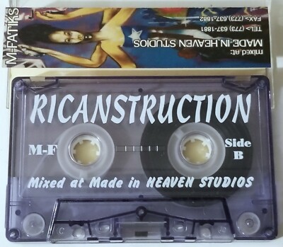M-FATIKS RAP RICANSTRUCTION MIXTAPE CASSETTE TAPE RECORDS INDIE