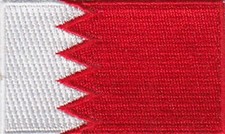 5 Pcs Bahrain Flag Embroidered Patches 2.5"x1.5"  iron-on