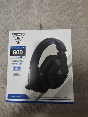 Turtle Beach Stealth 600 Gen 2 MAX Gaming Headset for PS4  & PS5    Black