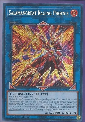 Yugioh Salamangreat Raging Phoenix Secret Rare RA04