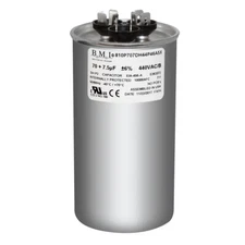 14166 - Mars OEM Replacement Run Capacitor 440/370 VAC 70/7.5 MFD Round