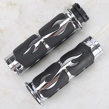 For Harley Street Glide Road King Softail 1" Handle Bar Hand Grips Motor Bike