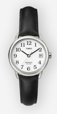 Timex Women's T2H331 Easy Reader 25mm Leather Strap Watch