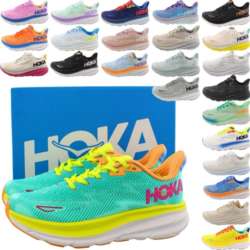 Hoka Men's Clifton 9 Running Shoes, Hoka One One Athletic Sneakers
