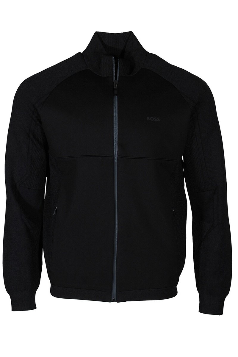 HUGO BOSS Zandiro Men's Full Zip Sweater in Black 50504950