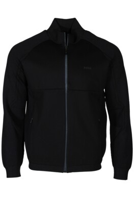 HUGO BOSS Zandiro Men's Full Zip Sweater in Black 50504950