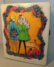 Vintage - Barbie and Friends CASE -White double trunk/case - Mod Era