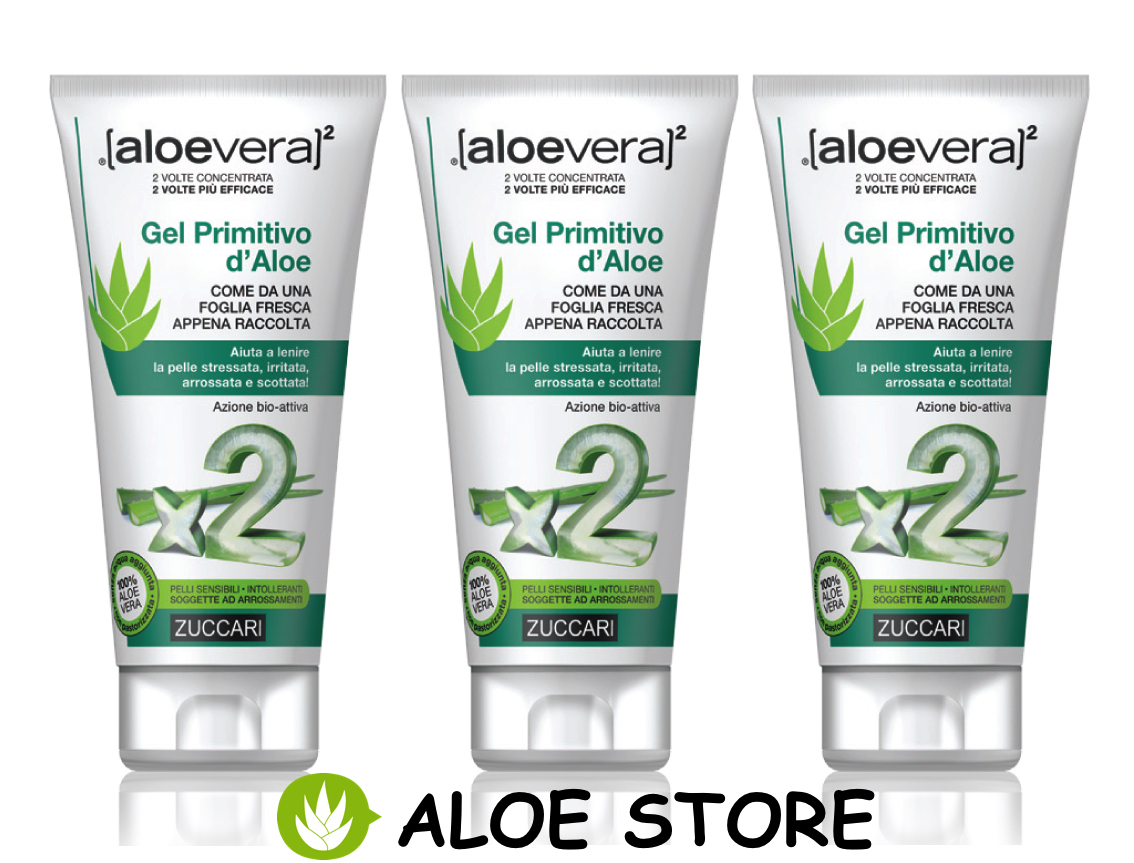 Aloevera2 Primitivo Aloe Gel – Beruhigendes Hautgel, 250 Ml, Von Zuccari