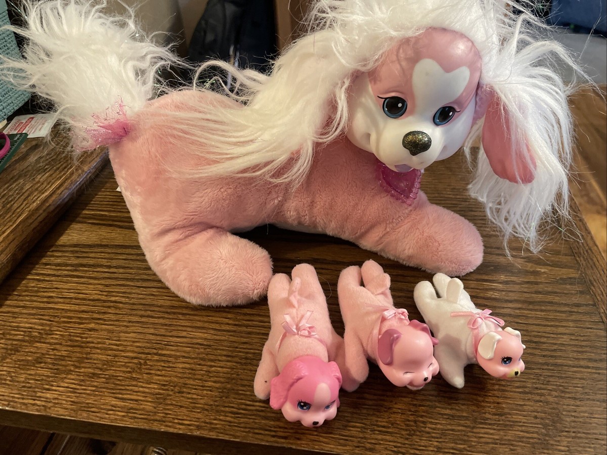 Puppy Surprise W/ 3 Puppies 2020 Pink Stuffed Animal Plush 3 Puppy Surprise W/ 3 Puppies 2020 Pink Stuffed Animal Plush 3