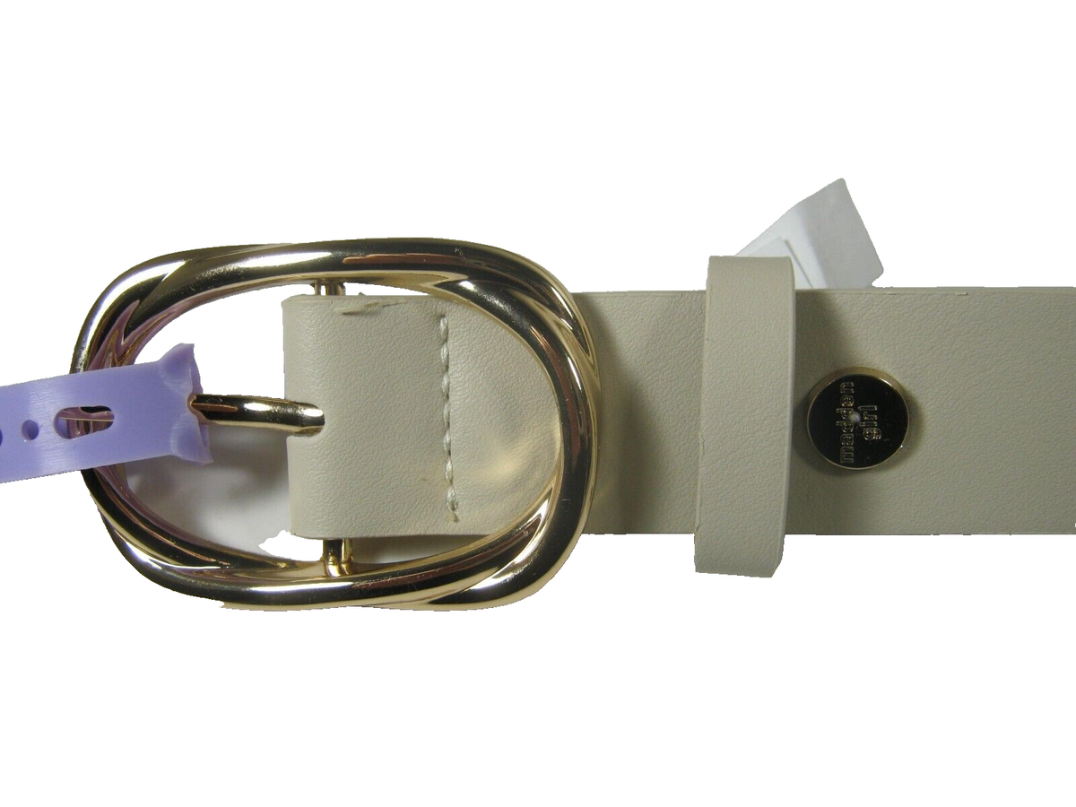 Madden Girl Belt Ivory Oval Buckle Size Small NWT | eBay