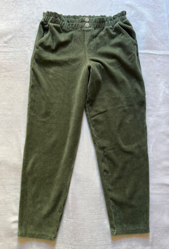 13/14 Abercrombie Kids Corduroy Olive Green Pants - Picture 1 of 8