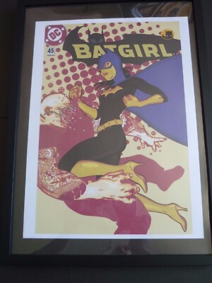 a3 original repro oversized comic book art framed DC BATMAN batgirl 45 dec 2003 