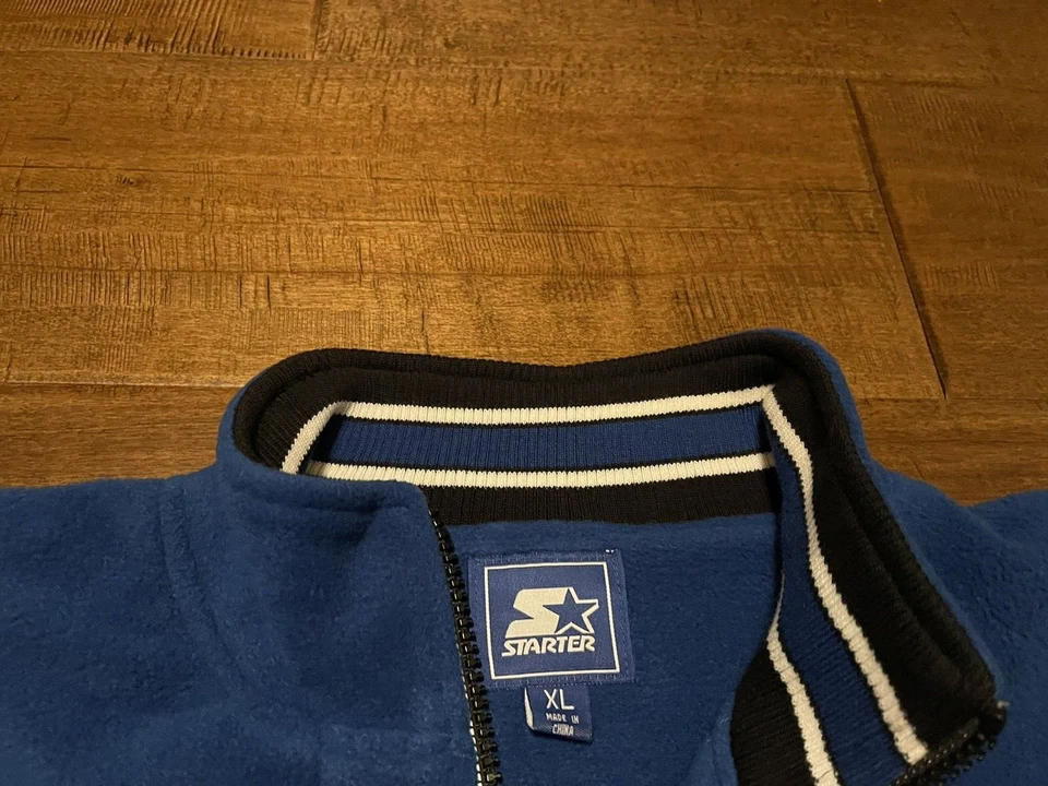 Saint Louis Billikens SLU Starter 1/2 Zip Pullover Fleece Jacket - Men's XLarge - Image 3 of 4