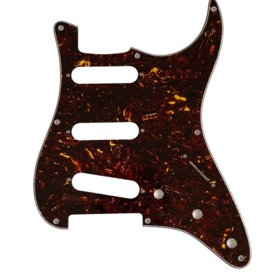 New 4 Ply Guitar Pickguard For US Fender 57' 8 screw Strat,Brown Tortoise